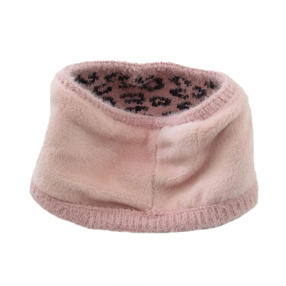 

3Pcs Women Winter Headband Knitted Headwrap Warm Leopard Pattern Hair Band Black Grey Pink Stylish Gift Winter Headband