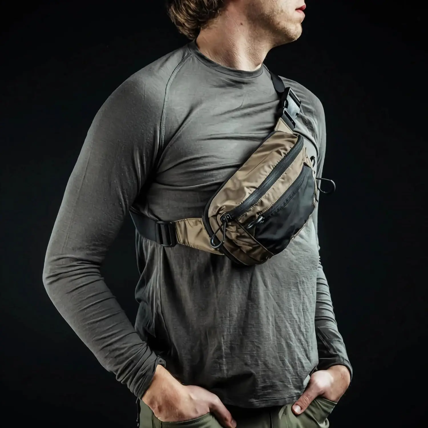 Fanny Pack Sports Tactical CCW Waist Bag Concealed Carry Fanny Pack Crossbody Bag Handgun Pouch for Workout Travel Running