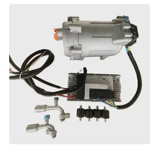 12V Electric Air Conditioner Compressor Kit, High-Efficiency Scroll A/C with Control Panel for Vehicles