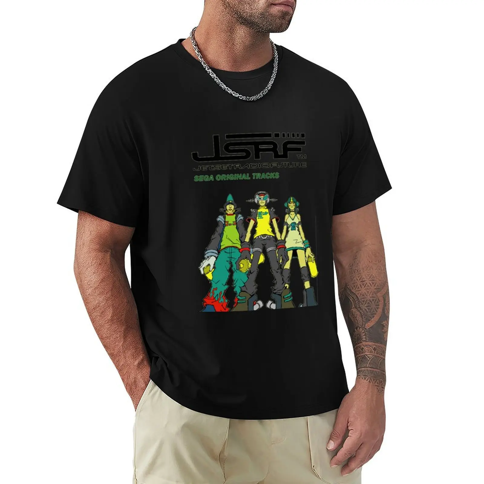 

Jet Set Radio Future Soundtrack Cover T-Shirt custom t shirt blacks basketball graphic tees vintage clothes tshirts for men