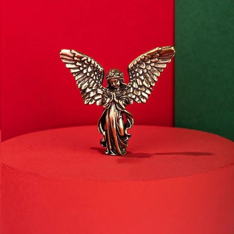 

Exquisite Classic Solid Brass Angel Figurine House Decoration Figurines Home Decorations