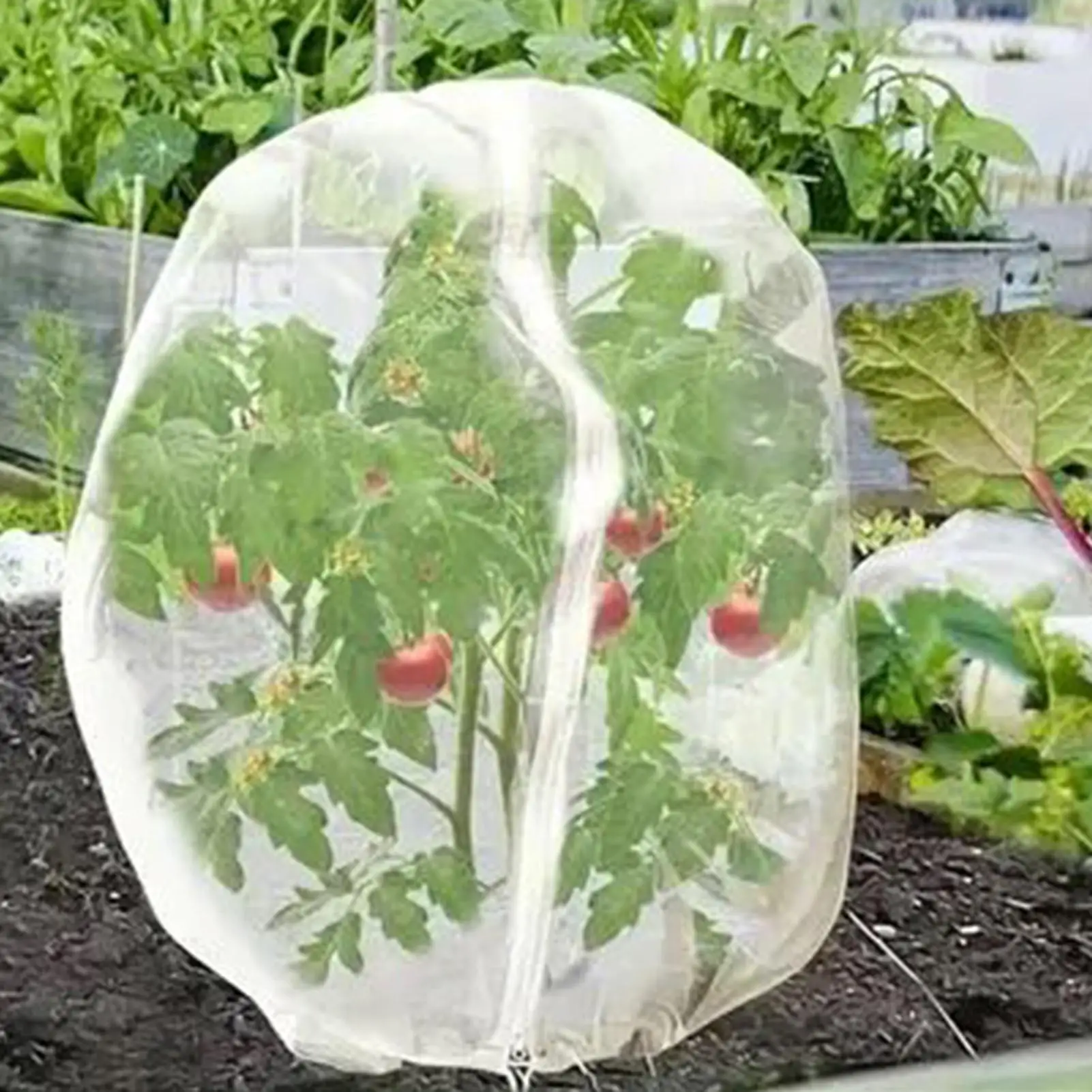 Fruits Tree Netting Cover with Zipper and Drawstring Garden Insect Netting clear Bird Plant Barrier Mesh Screen for Greenhouse