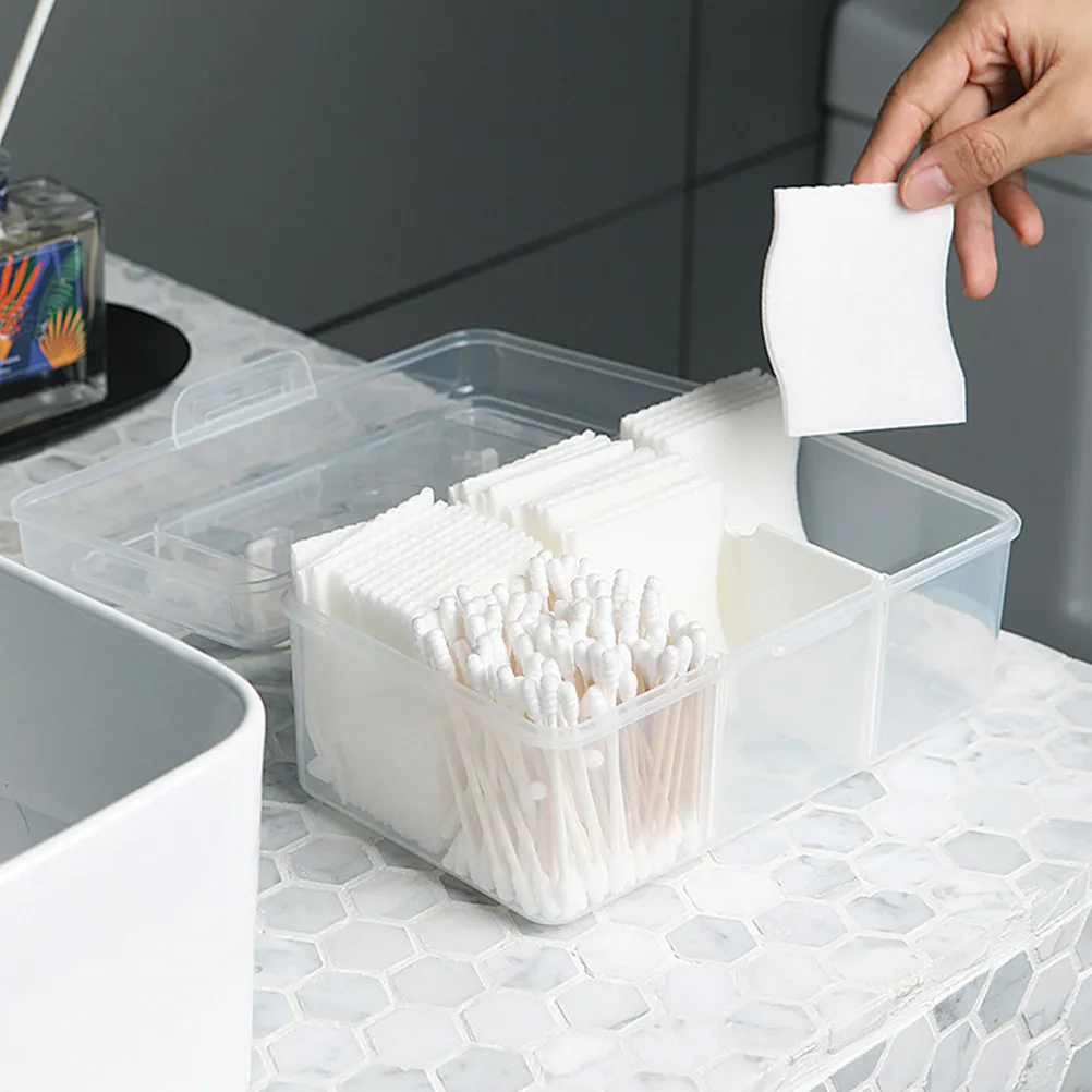 1PC Transparent Medicine Organizer Box with Removable Dividers for Pills, Vitamins & First Aid Storage