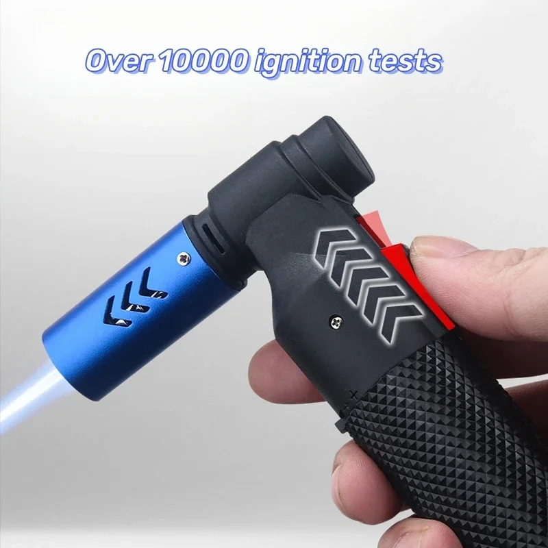 HONEST 360° Use Outdoor Windproof Metal Butane Gas Lighter Blue Flame Torch Jet Lighter BBQ Cigar Kitchen Welding Jewelry Tools