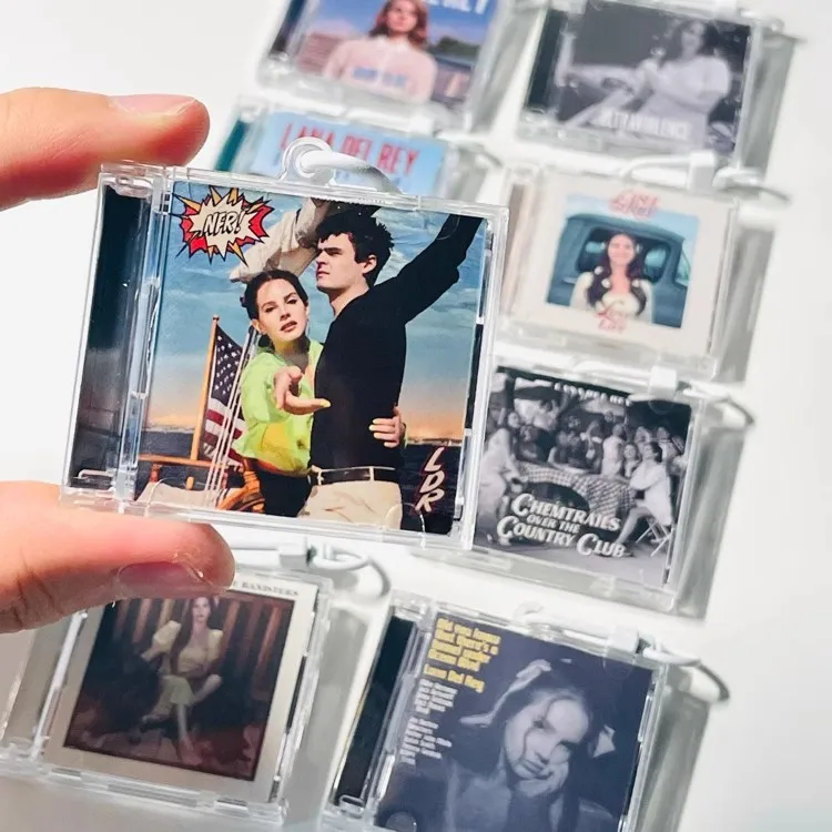 Play Song Born to Die 앨범 허니문 미니 음악 CD NFC 키체인, 라나 델 레이, 코스프레 목걸이, 아크릴 DIY 펜던트, 8 개