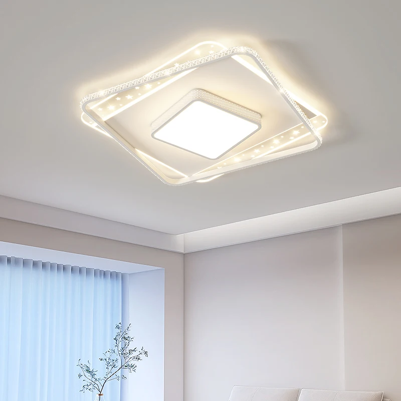 Plafoniere a led semplici soggiorno camera da letto sala da pranzo lampadario nordico lampade per interni quadrate rotonde lampade dimmerabili