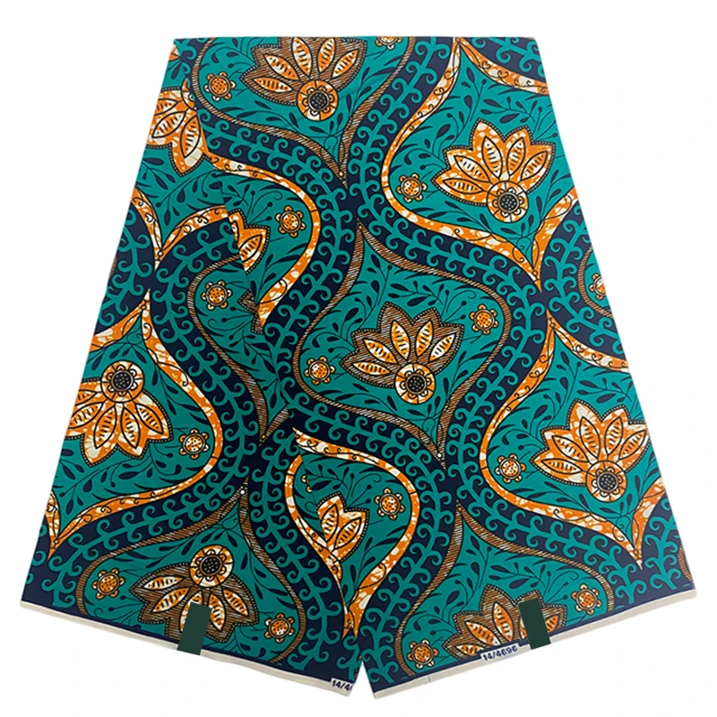 

Latest Veritable African Wax Real Fabric 100% Cotton Fabrics Original Ghana Nigeria Style Ankara Prints Wax Craft Material