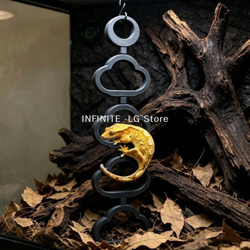 Reptile Climbing Ladder Terrarium Decor Anti-slip Gecko Climbing Frame Hide Rest Platform For Crested Gecko Reptile Tank