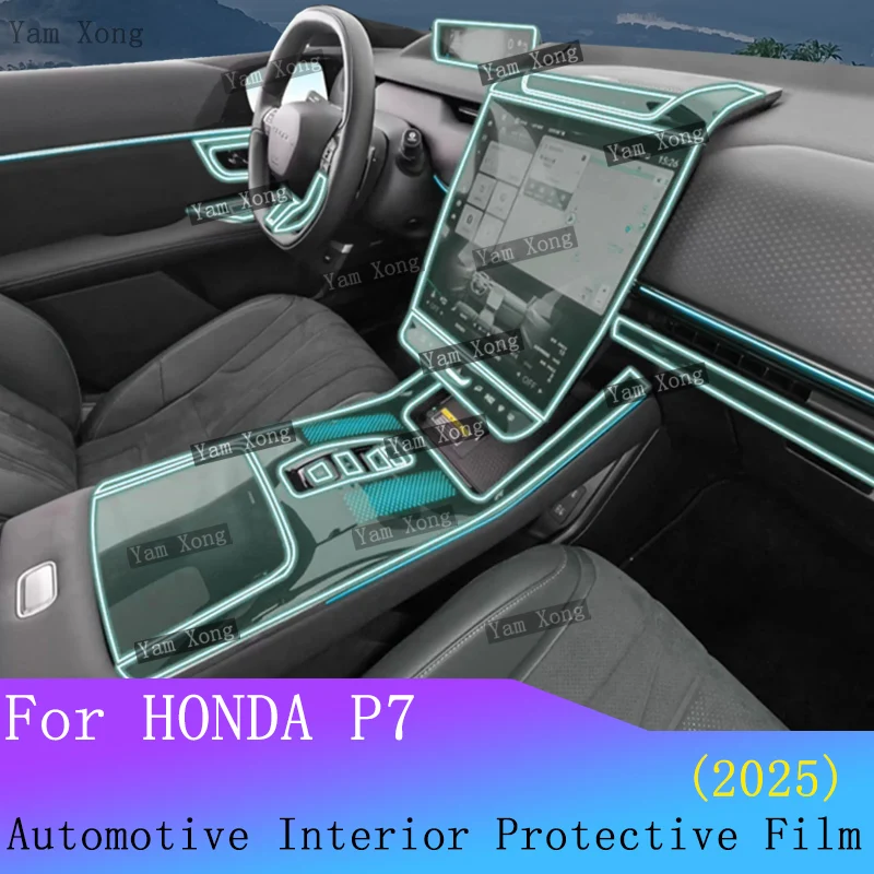 

For HONDA P7 2025 Car LED Navigation Dashboard Protective Full set interior Film Center Console Sticker Cover Film B Pillar Film