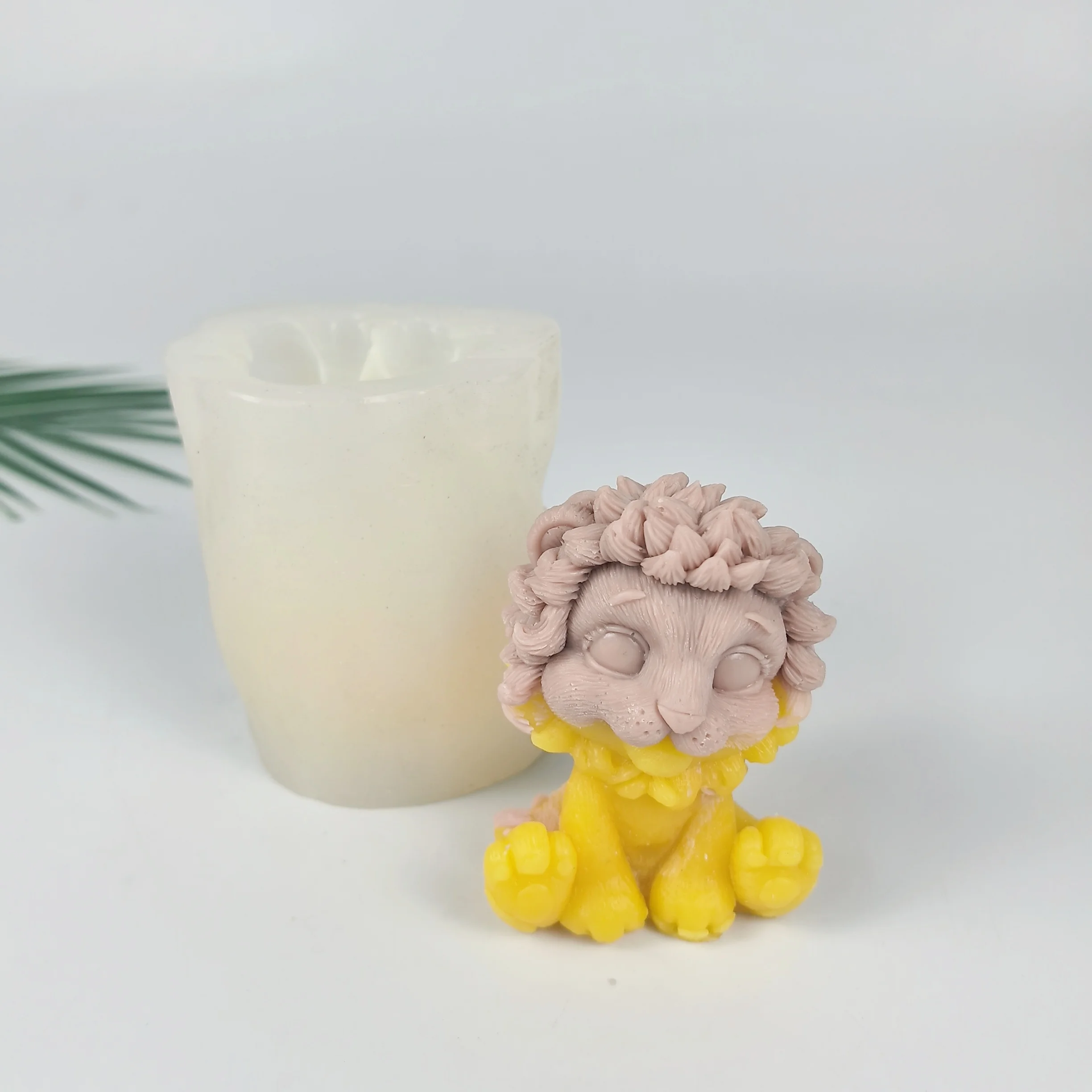 Cute Lion Forms for Molds 3D Animal Fox Soap Goose Candle Mold, Silicone Aroma Gypsum Plaster Mould, DIY Handmade Crafts Tool