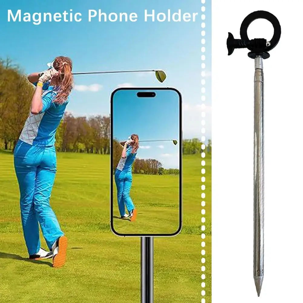 Ground Plug-in Phone Holder For Magsafe Magnetic Stand For Outdoor Golf Fishing Insertion Photography Selfie Stick Hand Tools