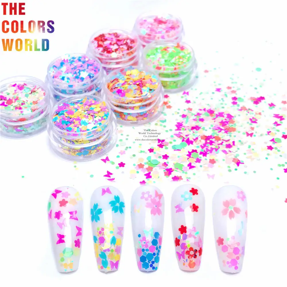 TCT-688 Spring Colors Nails Glitter Decoration Primavera uñas cekiny товары для маникюра Nails Accessories DIY Festival Supplier