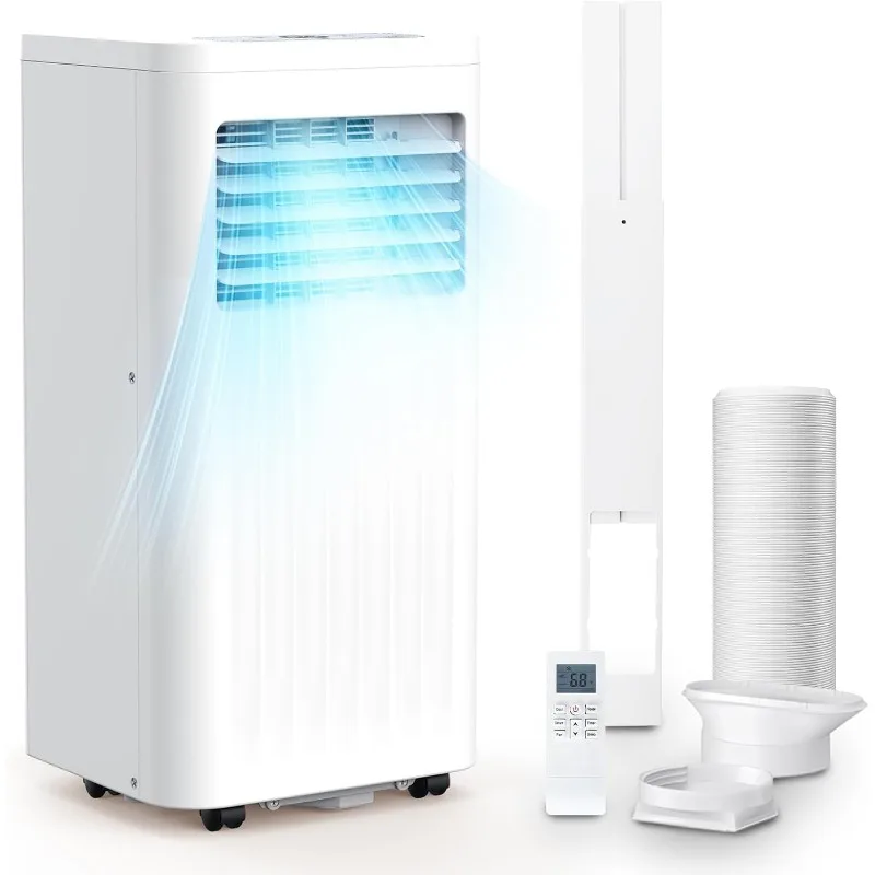 

4 Modes portable AC with Cooling, Fan, Dehumidifier & Sleep Mode, Cooling up to 450 Sq.Ft. with 24H Timer/Digital Display/RC