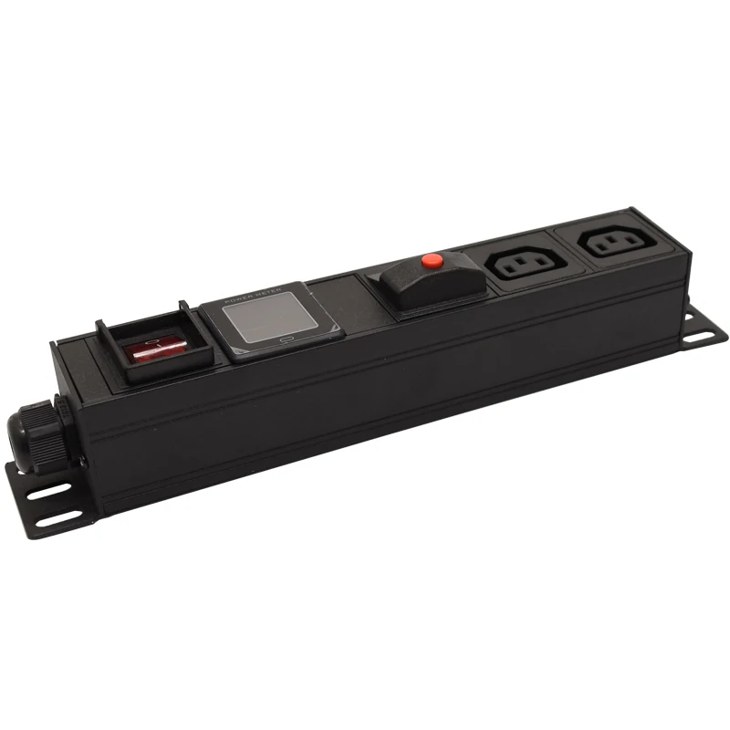 

PDU Power Strip стойка сетевого шкафа 16A электрическая розетка C13 с переключателем, амперметром, дисплеем и защитой от перегрузки