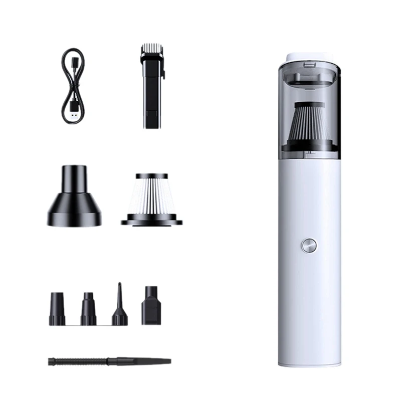 5200Pa Car Vacuum Cleaner Strong Suction Wireless Portable Vacuum Cleaner Dual Use Mini Handheld Cleaning For Home