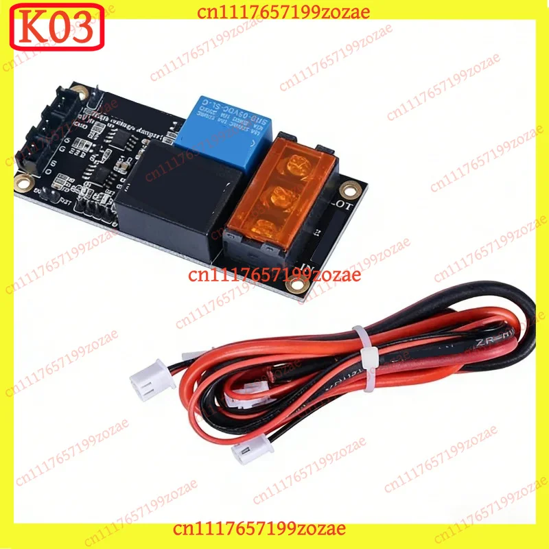 k03 Relay Shutdown Power‑Off Short‑Circuit Detection DIY Module for 3D Printer Accessories