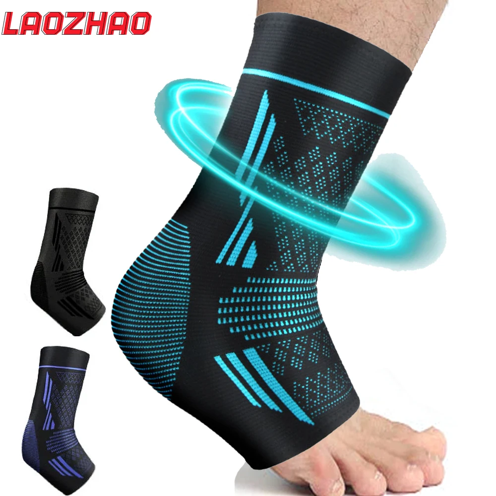 

1 шт. бандаж на лодыжку для мужчин и женщин-компрессионный рукав для подошвенного фасциита, тендинита, облегчения артрита (черный, синий, небесно-голубой)