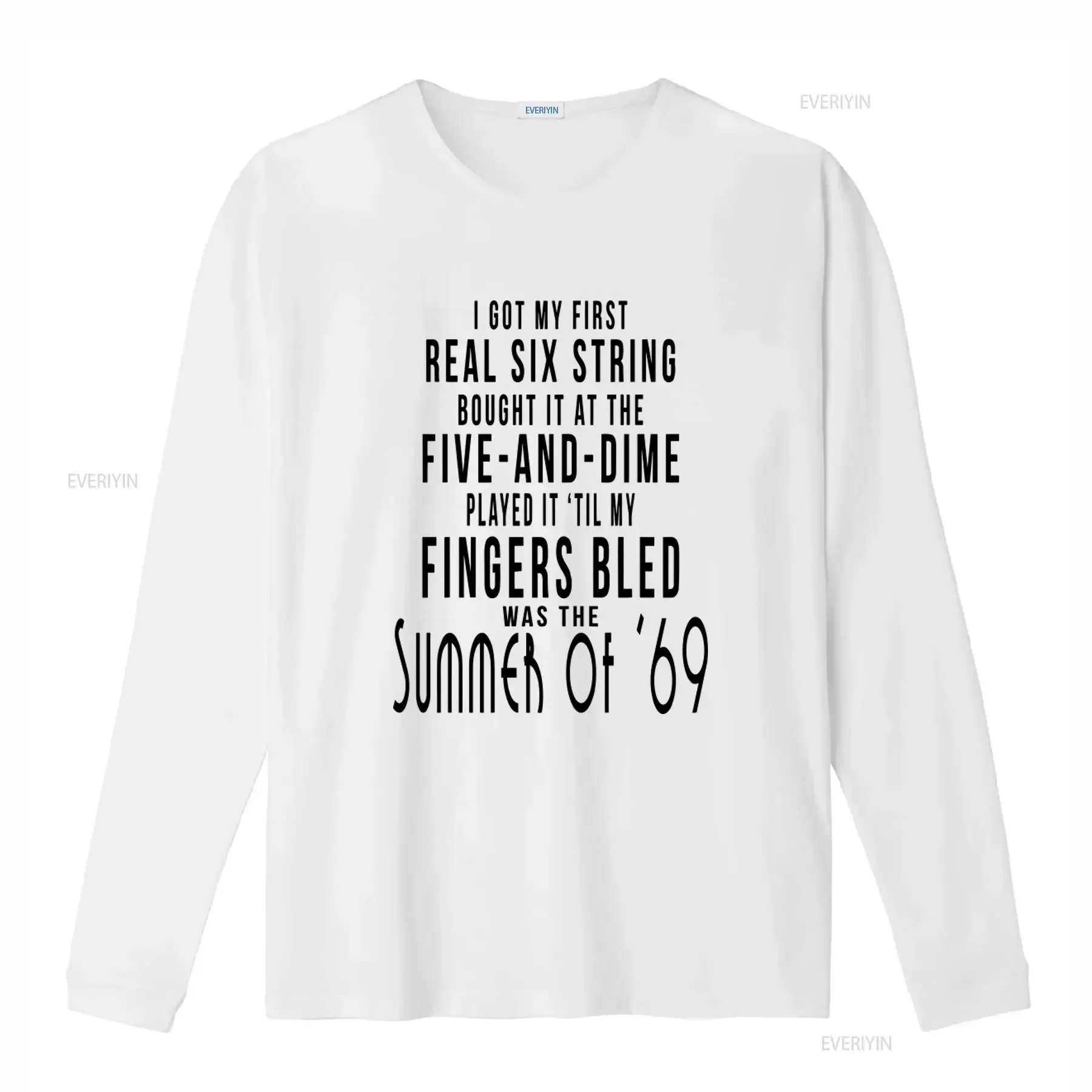 Bryan Adams Summer of 69 Inspired T Shirt Retro Classic Rock Music Band I Got My First Real Six String Bought It At The