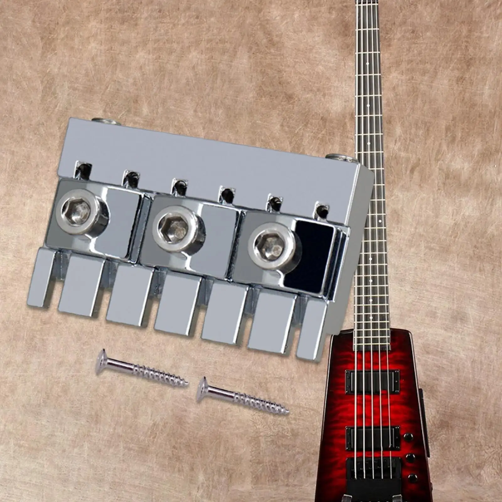 Porca de travamento de corda de guitarra sem cabeça multiuso, instrumento musical de substituição com parafuso, acessórios profissionais de liga de zinco
