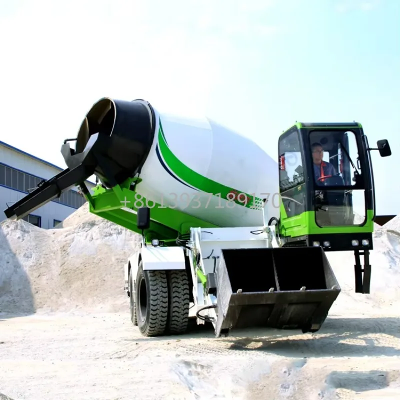 Yugong Diesel Engine Self Loading Concrete Mixer Truck 4m3