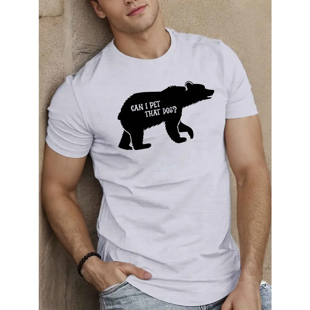 

Can I Pet That Dog Men's Short Sleeve T-shirt Summer T-shirt Top