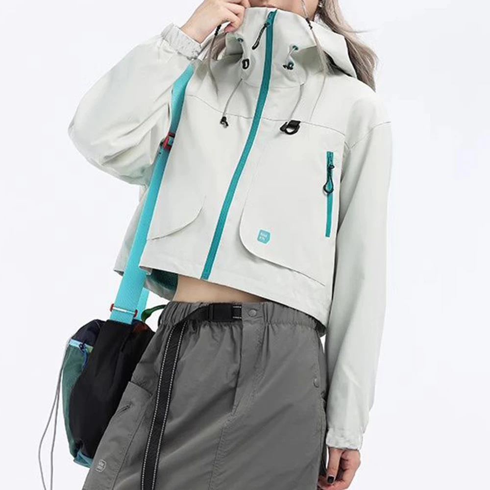 American hooded tooling jacket women's jacket 2026 spring and autumn new loose short small casual jacket