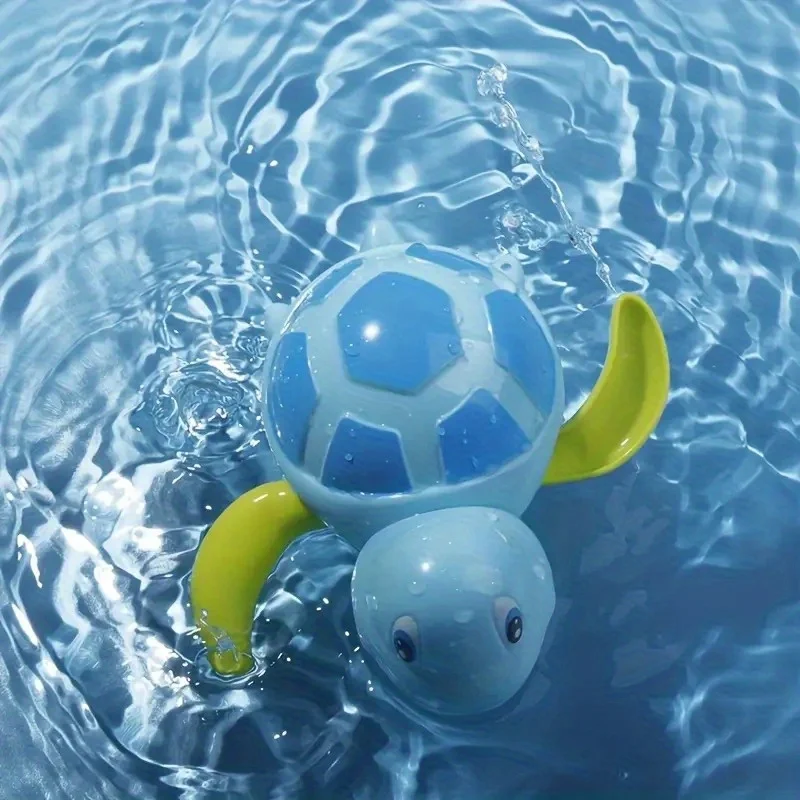 Juguete de baño para bebé, tortuga nadadora, bañera flotante de cuerda, tortuga mecánica para piscina, juego de agua para niños, juguete de interacción entre padres e hijos