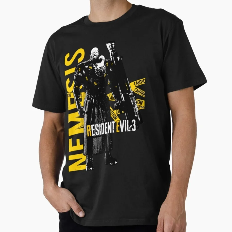 

R3MAKE - NEMESIS 90s Resident Evil Horror Survival Game T shirt Unisex Gamer Tee Short Sleeve Graphic clothes All Size S-6XL