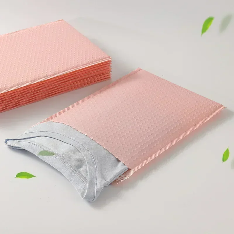 25X30 Bubble Mailer Quakeproof Roze Enveloppen Gewatteerde Mailing Poly Mailer Voor Geschenkverpakking Zelfzegel Verzendzak Opvulling Roze