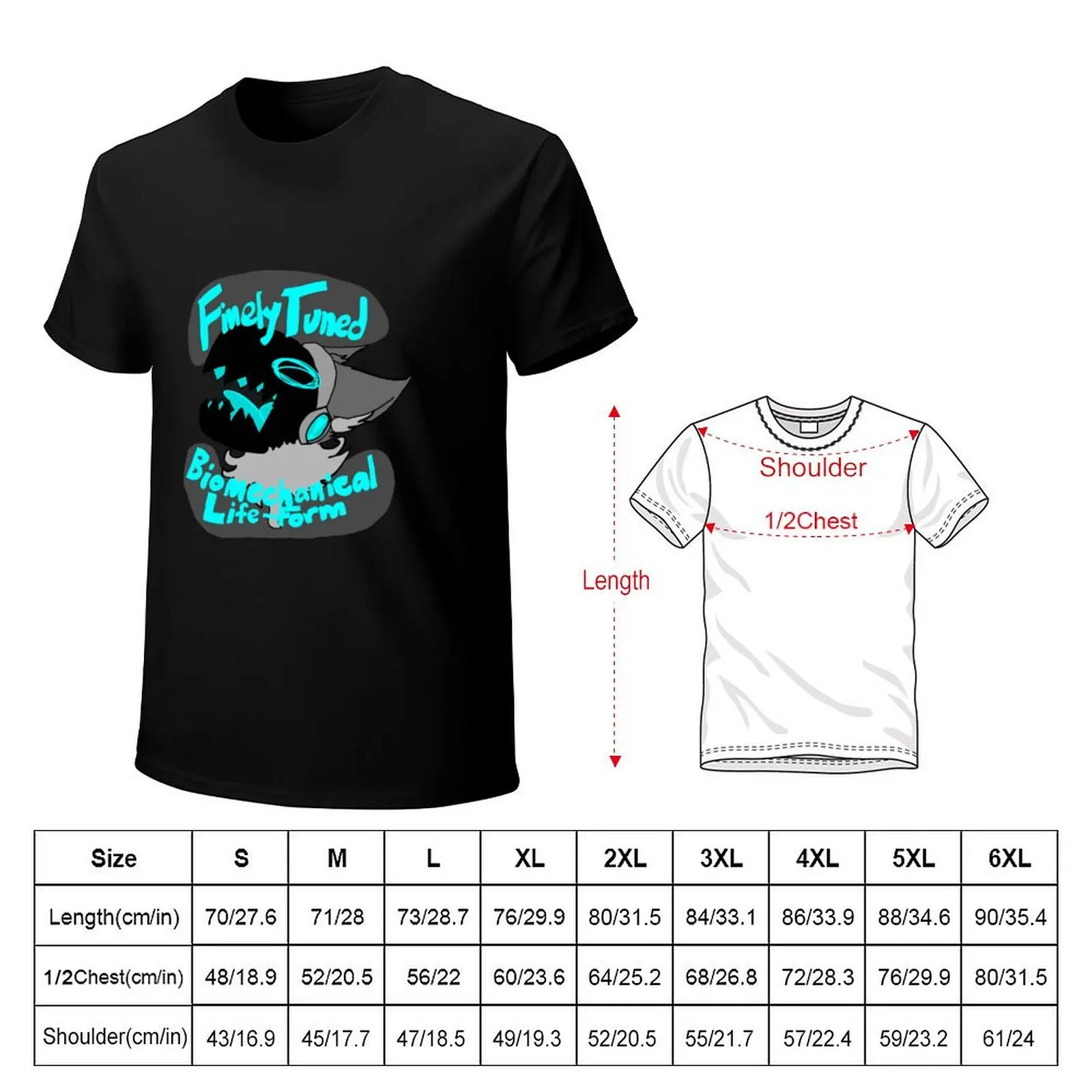 Finely Tuned Biomechanical Lifeform Protogen T-Shirt aesthetic clothes sweat summer top mens graphic t-shirts big and tall