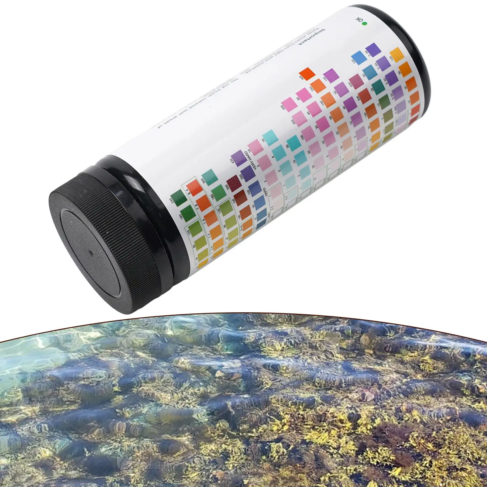Striscia di Test dell'acqua potabile diretta 16 In 1 per piscina PH Test di qualità dell'acqua acquario serbatoio di pesce parti di carta di prova dell'acqua