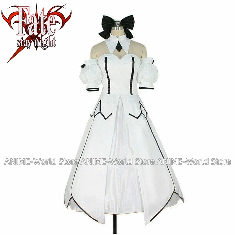 《Custom Size》Fate Grand Order Saber Lily Altria Pendragon Cosplay Costume Female White Dress Carnival Halloween Dresses Anime