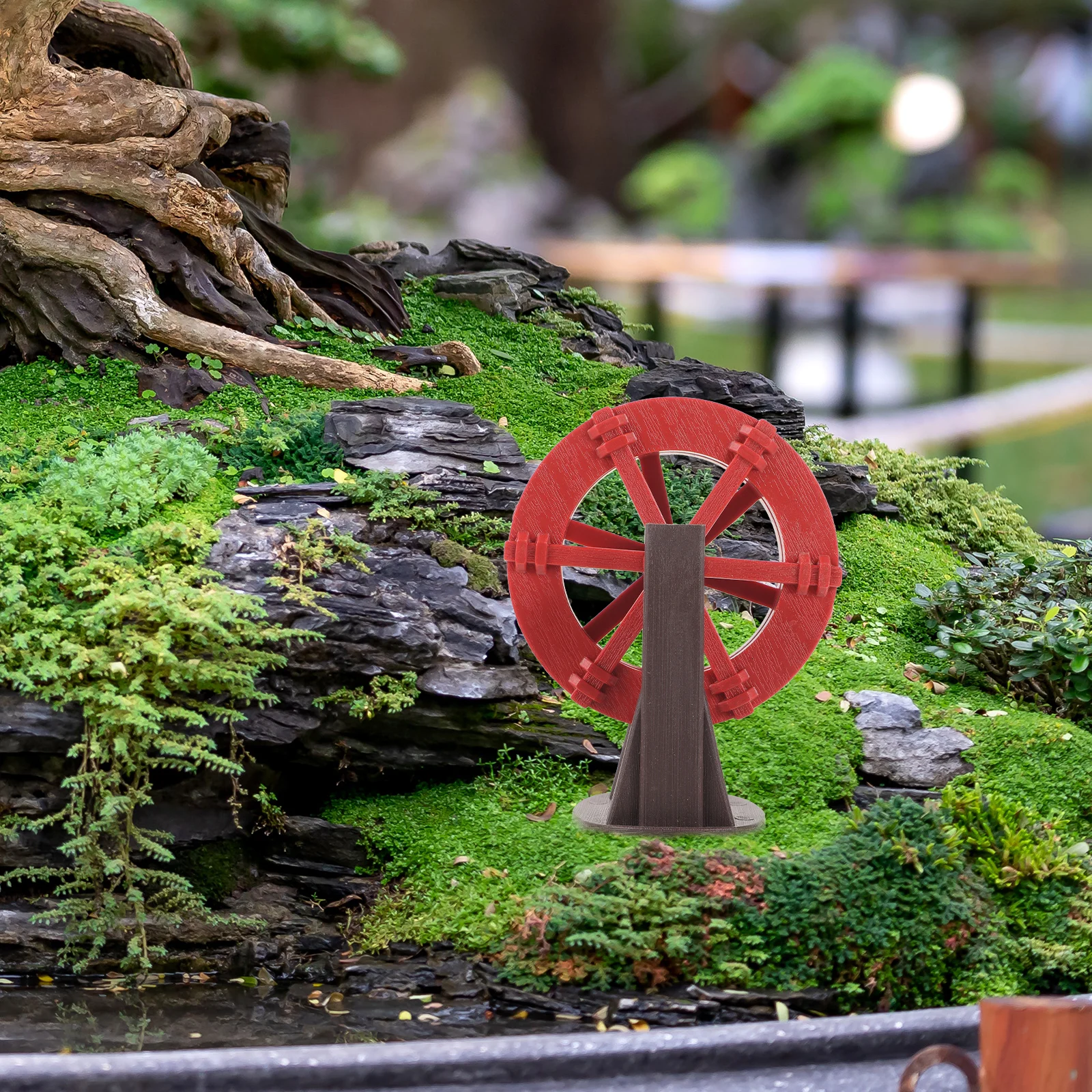 

Pond Water Features Waterwheel Ornaments Wheels Fountain Accessories