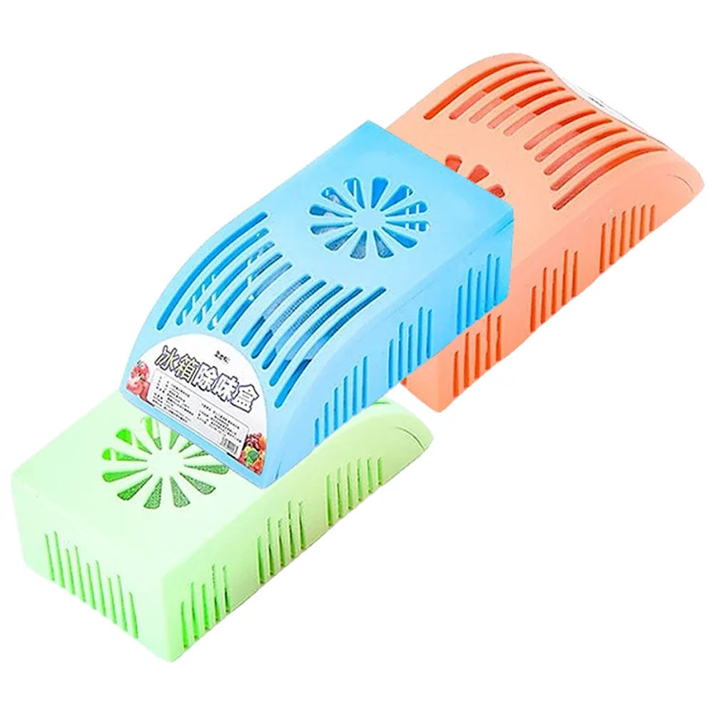 

3 Pcs Refrigerator Deodorant Box Trash Deodorizer Air Purifying Bags Refrigerators