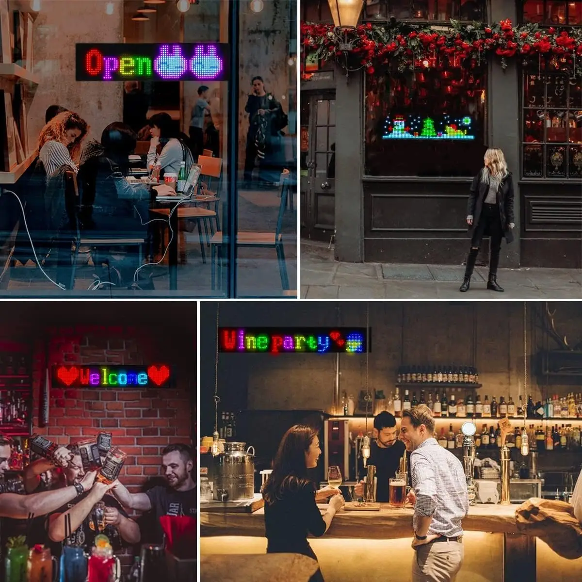 جديد AI صوت سيارة LED مصفوفة بكسل لوحة ضوء الشاشة USB 5 فولت التحكم عن بعد APP لتقوم بها بنفسك أضواء عرض إعلانات قابلة للبرمجة #6