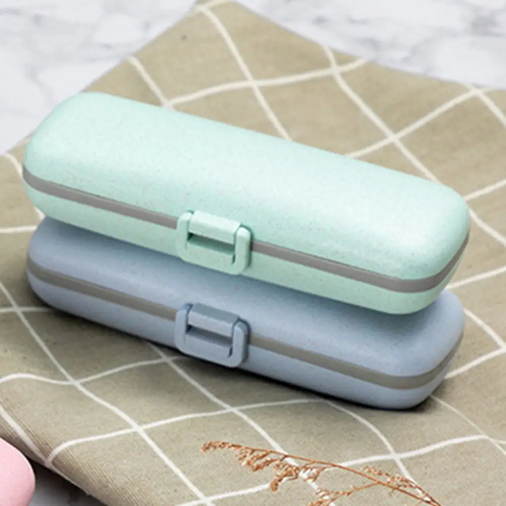 

Набор из 2 утолщенных герметичных контейнеров для таблеток: портативный органайзер для лекарств, легкий пластиковый контейнер для хранения для путешествий, дома и ежедневного использования, а также для колец