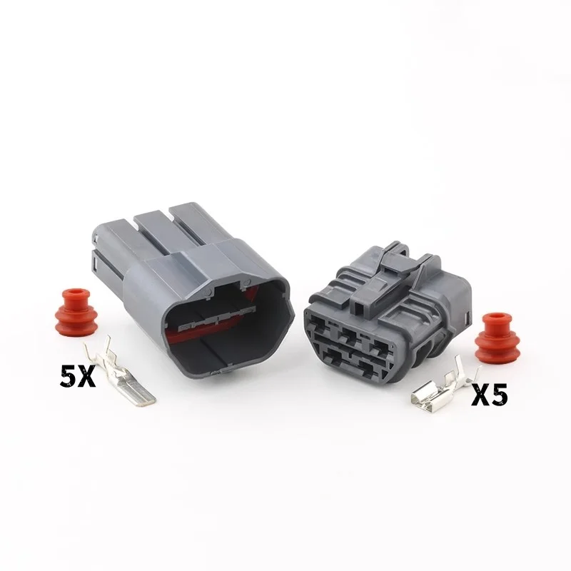 

5 Pin Female Male Electric Waterproof Auto Connector Terminal Wire Harness Plug Terminal Connector Manufactory 7123-6550-40