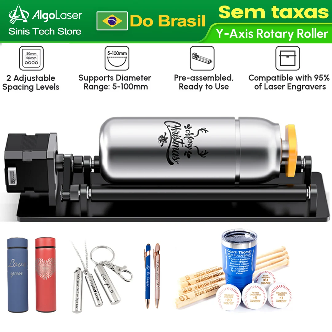 algolaser-arr-y-axis-rotary-roller-360°-rotating-for-95-laser-engraver-universal-accessories-for-engraving-cylindrical-objects