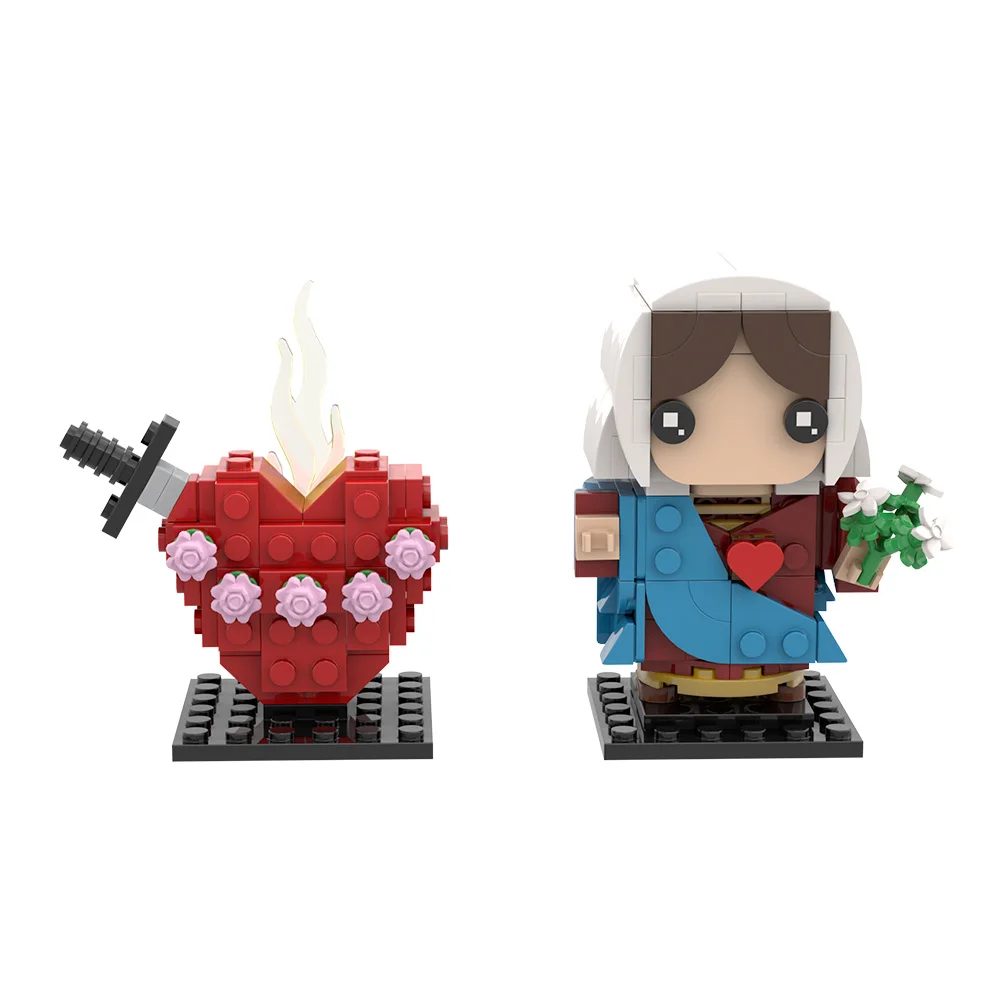 Gobricks MOC Jungfrau Maria Brickheadz Bausteine Modell Christentum Jesus Mutter Figur Ziegel Spielzeug Kinder Pädagogische Geschenke