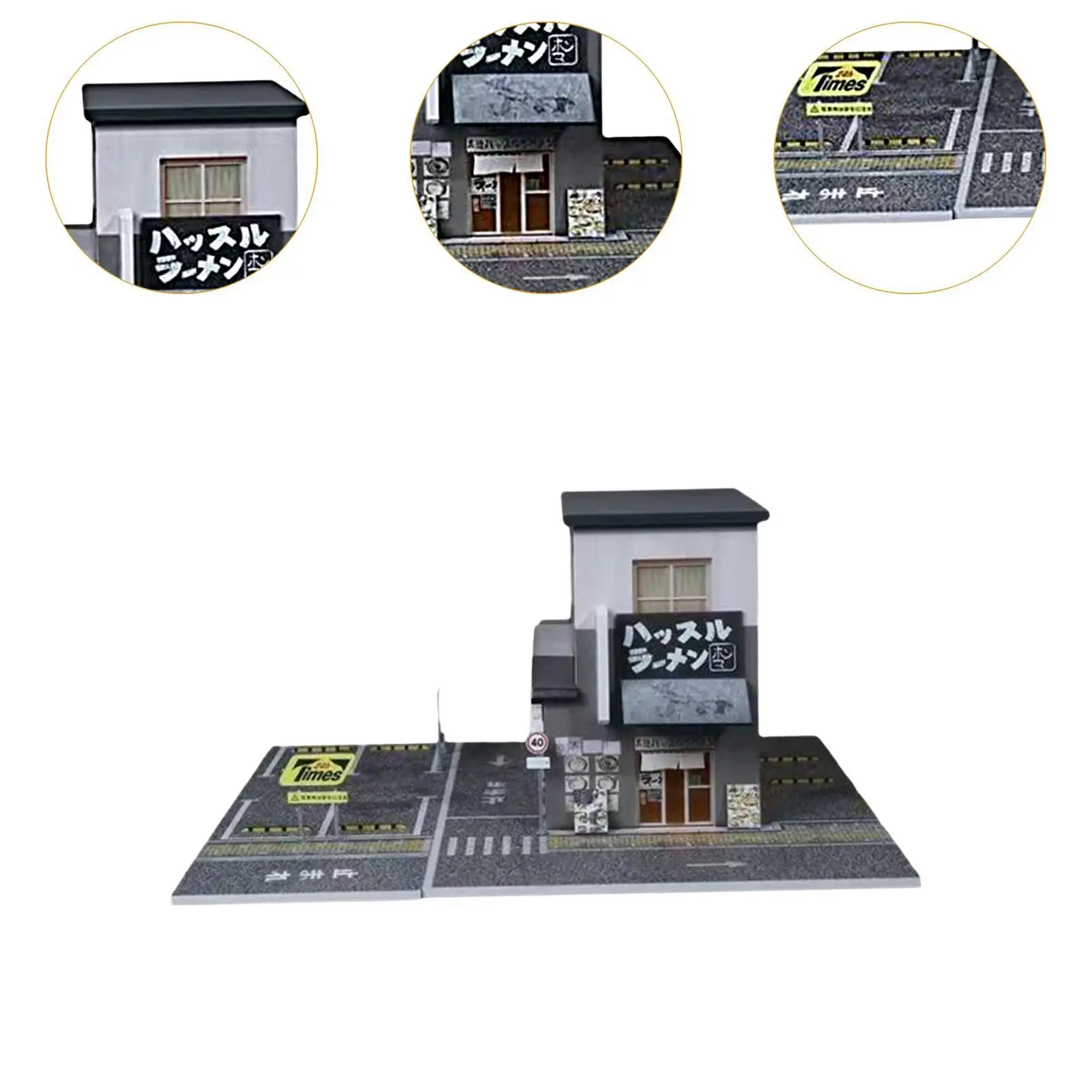 

1/64 Scale Mini Ramen Shop Diorama Simulation Model Scene Accessory Toy for DIY and Room Decoration