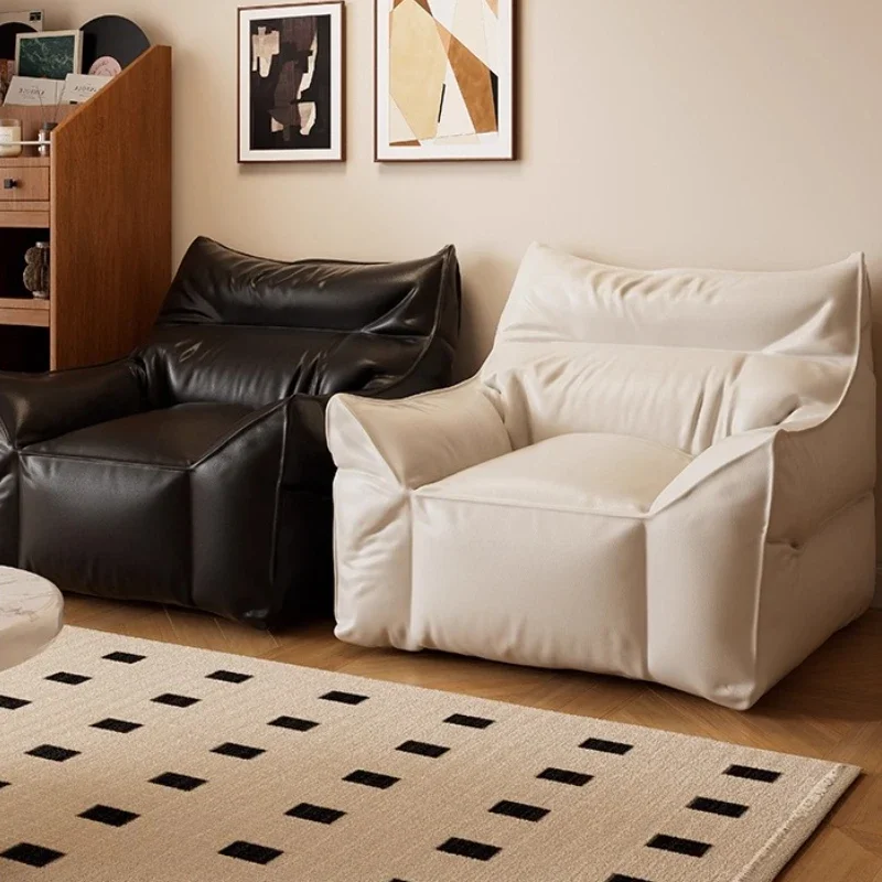 Bean Bag Chair with Breathable Cover Ergonomic Floor Sofa Chair Portable Reading Chair Indoor Lounger with Removable Cover