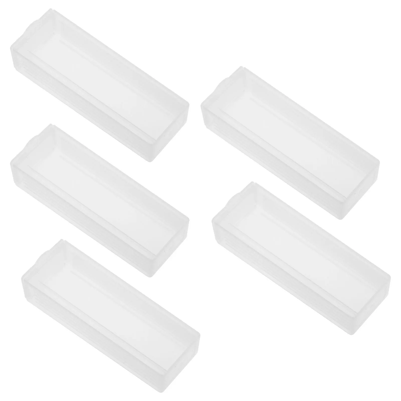 

5pcs Case Pathological Box Slotted Channels Easy Removal Durable Abs Snap Closure Slide Holder Storage Organizer Slide Mailer