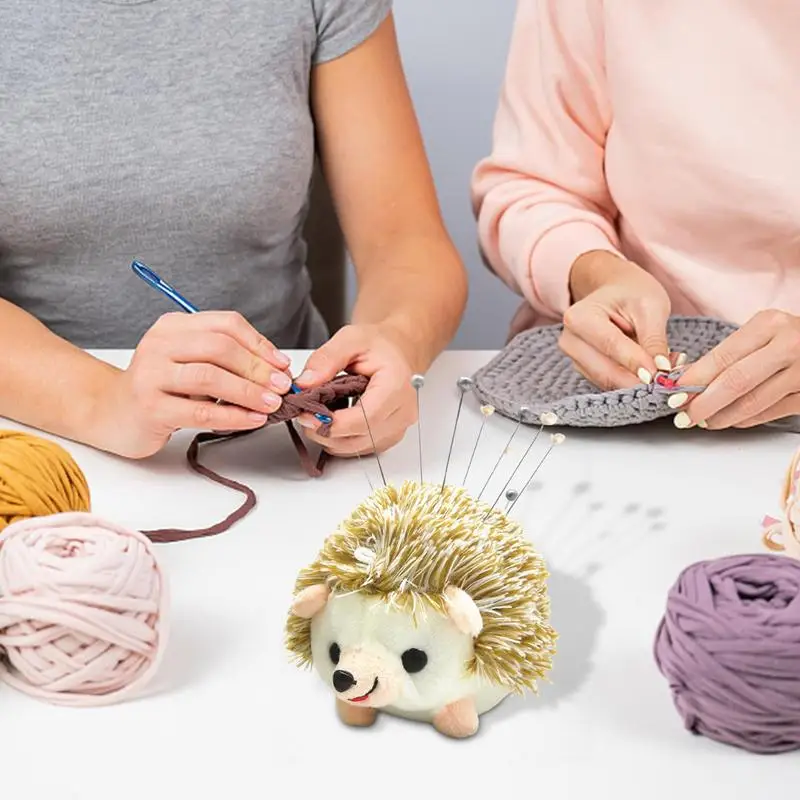 Pin Cushion Hedgehog Shape DIY Craft Pincushion Sewing Gadgets Quilt Stand Companion For Sewing DIY Projects Jewelry Decor