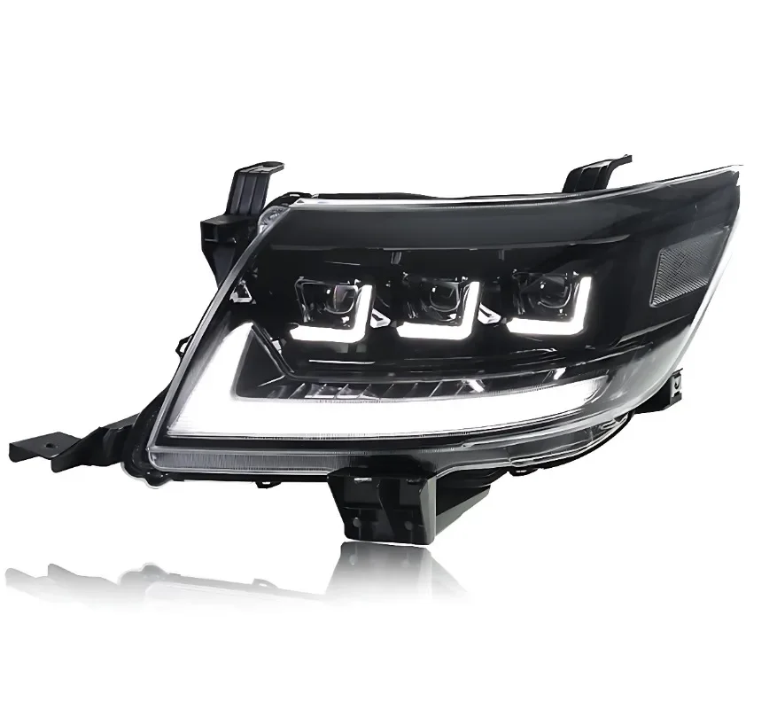 

Upgrade LED Headlight Assembly for VIGO Hilux 2012-2014, 4 Lens DRL Front Lights Car Accessories