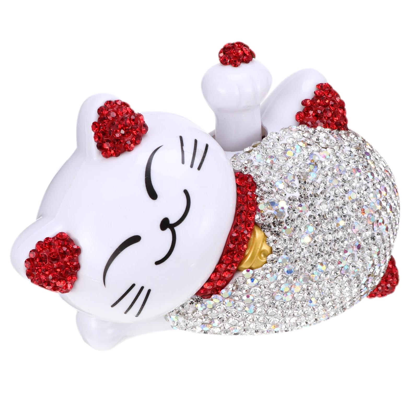 

Solar Cat Decor PVC Crystal Dashboard Accessories Photo Props Gift Car Home Bedroom Kids Room