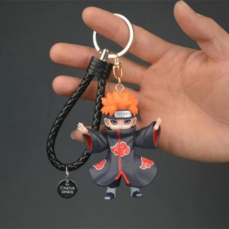 Naruto keychain Uchiha Sasuke and Deidara stylish personalized portable Student backpack pendant living room bedroom decoration view 2