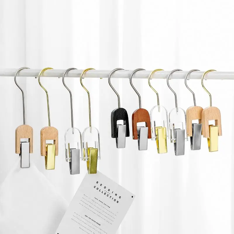 

Nordic Acrylic Transparent Hooks Scarf Hats Bags Clips Clothes Shops Hangers Decorative Wardrobe Dormitories File Paper Clamp