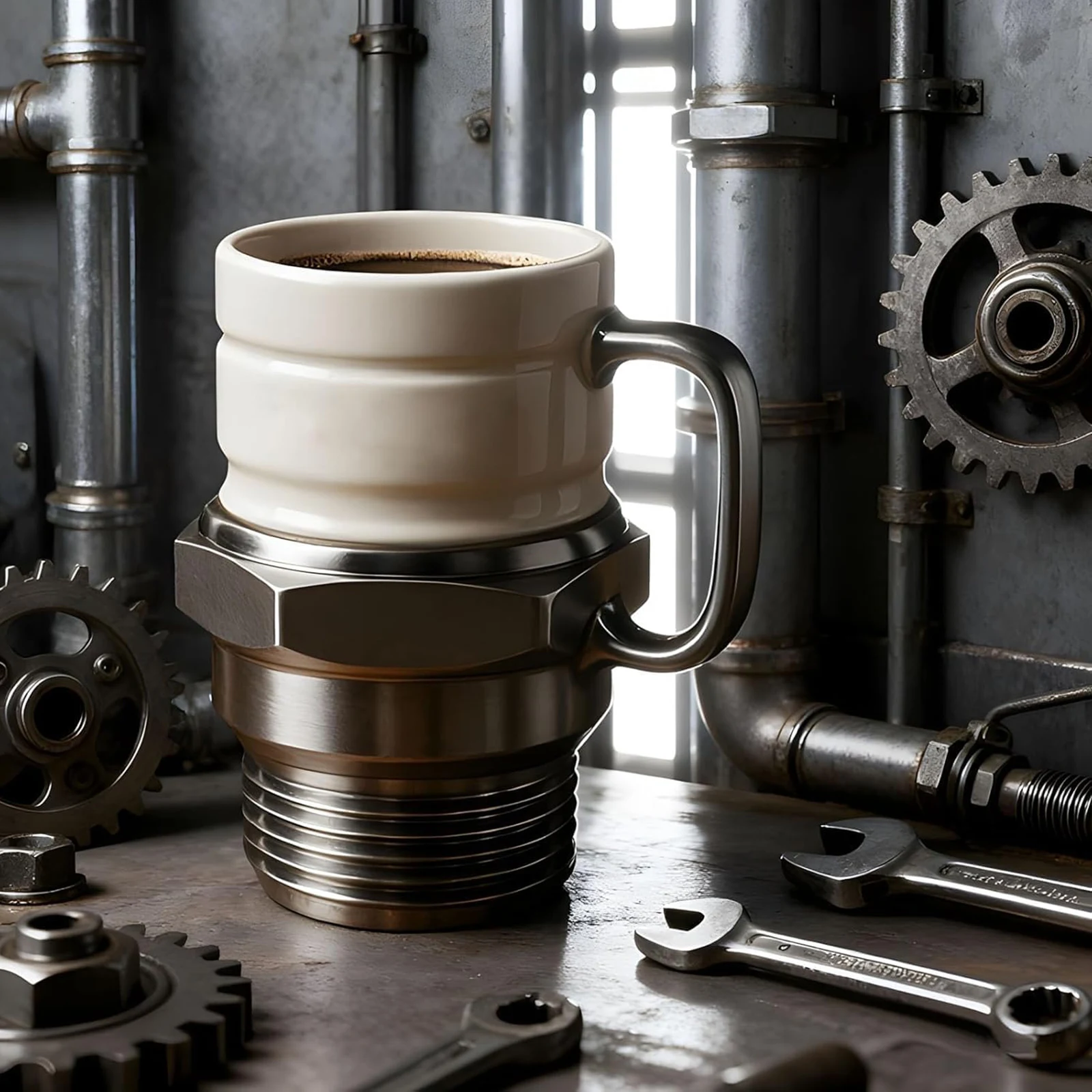 

Креативная кофейная кружка с свечами зажигания, новинка, посуда для напитков с автоматической тематикой, автомобильная кофейная кружка, подарок для любителей автомобилей