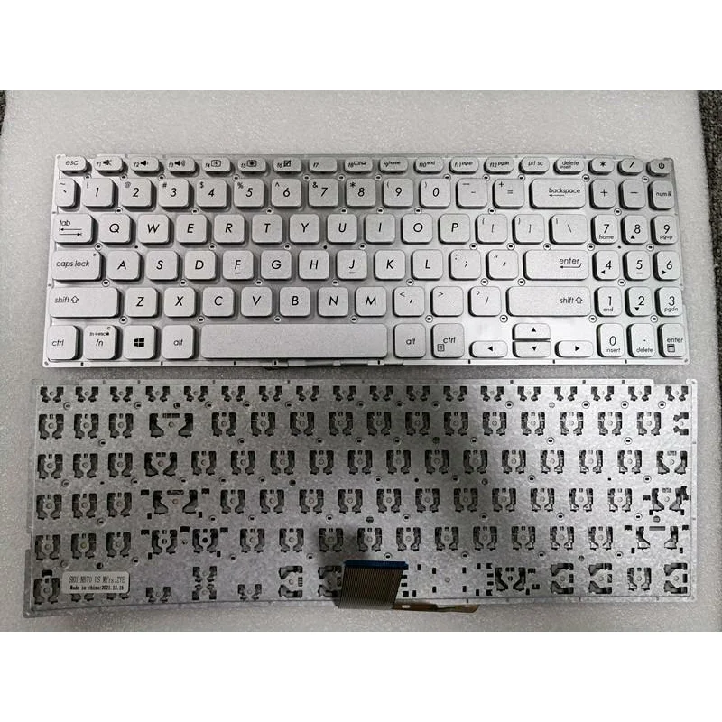 f  New Keyboard For Asus Vivobook X512 X512FA X512DA X512U X512UA X512UB US Silver