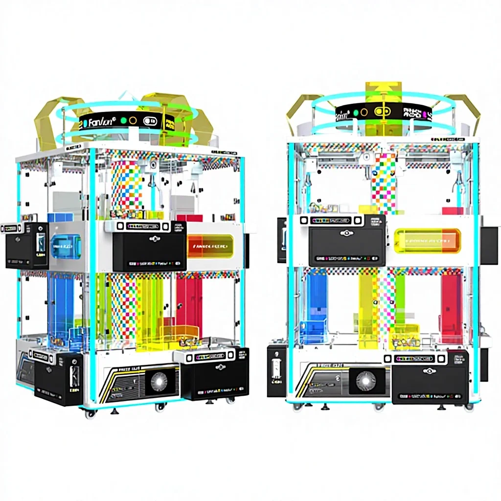 Large 8 Player Island Type Claw Machine Arcade Game Factory Price Factory Direct 8 Player Island Claw Machine Commercial Use